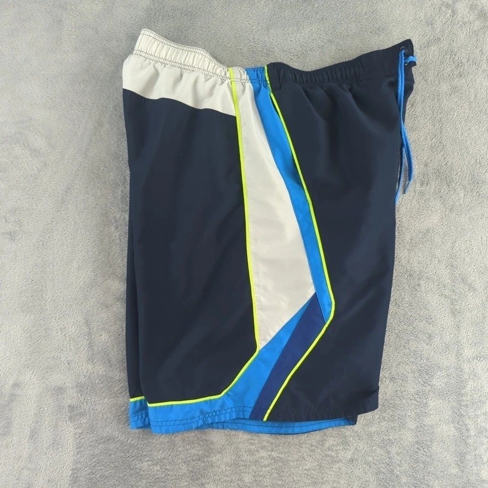 Nike Shorts Mens Extra Large Blue Board Shorts Swim Trunks Lined Athletic Denim - Picture 4 of 14